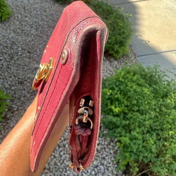 Chloé Paddington Burgundy Leather Wallet - Picture 13 of 16